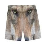 Jungle Wolf Print Men's Sports Shorts