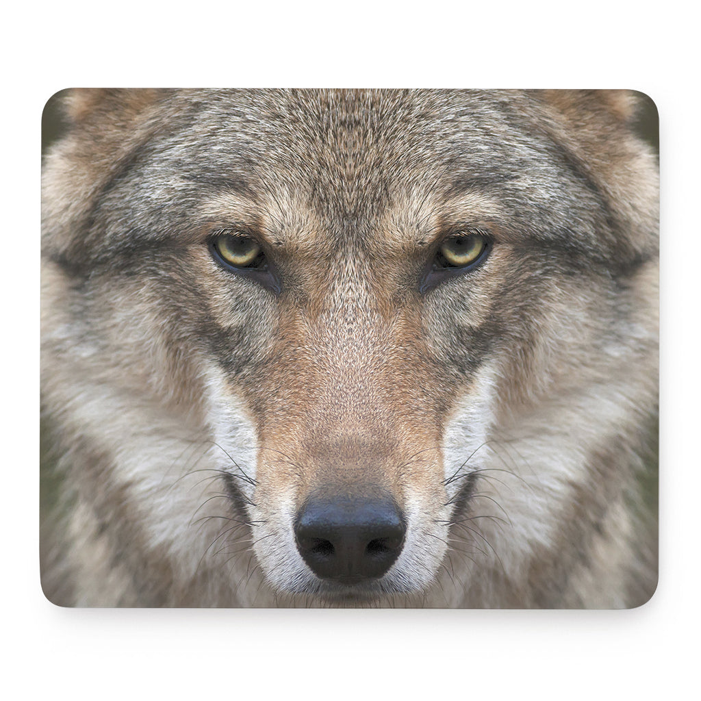 Jungle Wolf Print Mouse Pad