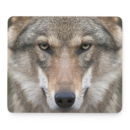 Jungle Wolf Print Mouse Pad