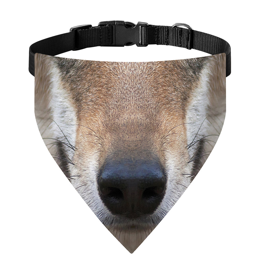 Jungle Wolf Print Over The Collar Dog Bandana