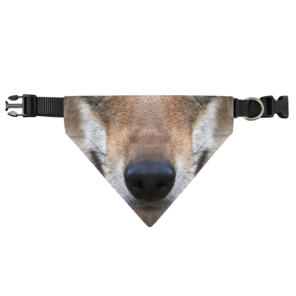 Jungle Wolf Print Over The Collar Dog Bandana