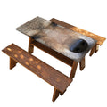 Jungle Wolf Print Picnic Table Cover