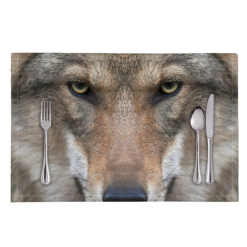 Jungle Wolf Print Placemat