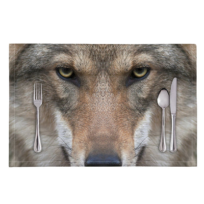 Jungle Wolf Print Placemat