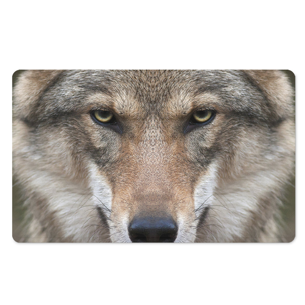 Jungle Wolf Print Polyester Doormat
