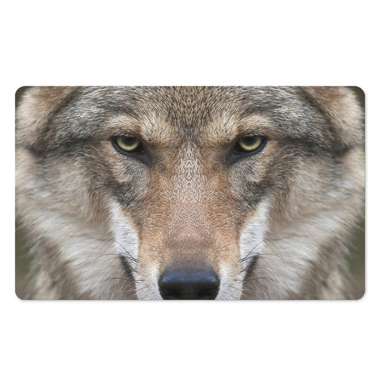 Jungle Wolf Print Polyester Doormat