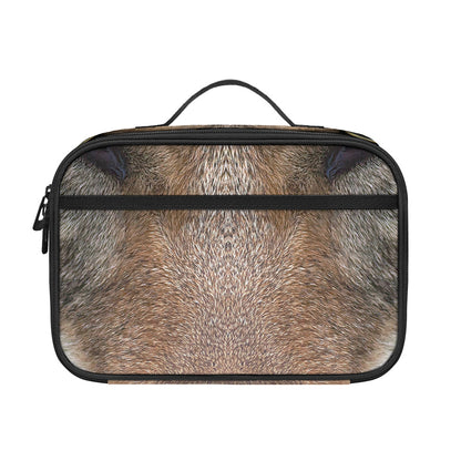 Jungle Wolf Print Portable Lunch Bag