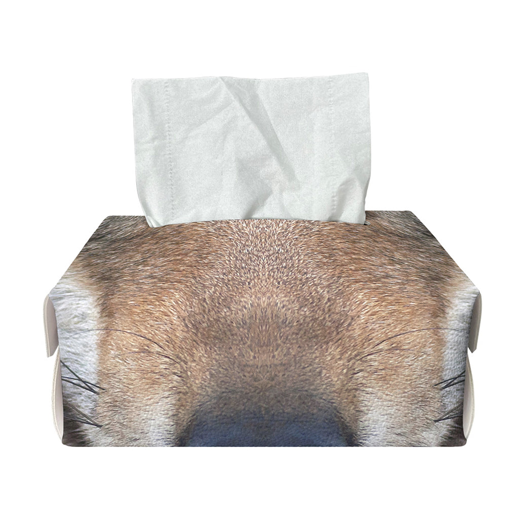 Jungle Wolf Print Rectangle Tissue Box Cover