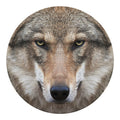 Jungle Wolf Print Round Blanket