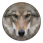 Jungle Wolf Print Round Floor Mat