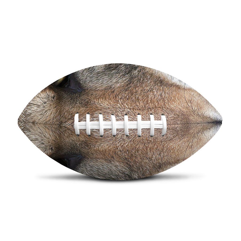 Jungle Wolf Print Rugby Ball