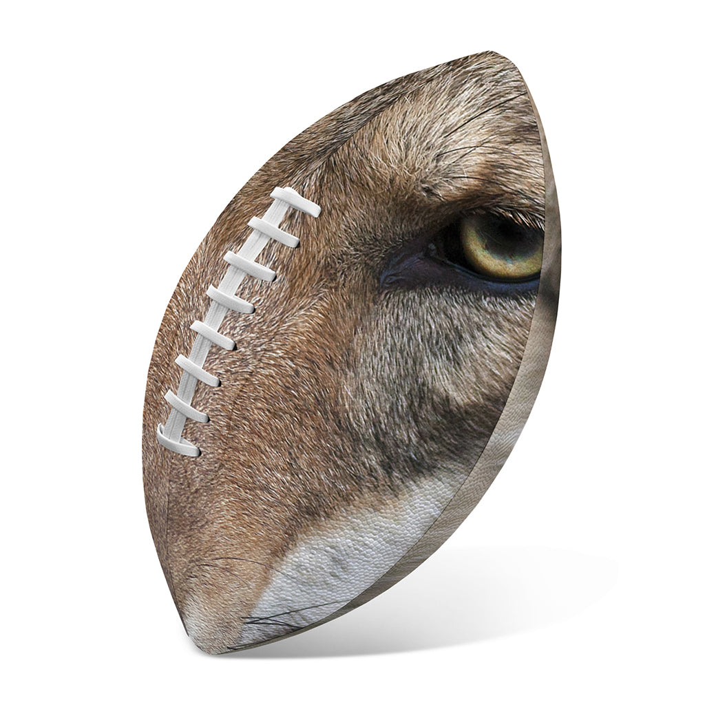 Jungle Wolf Print Rugby Ball
