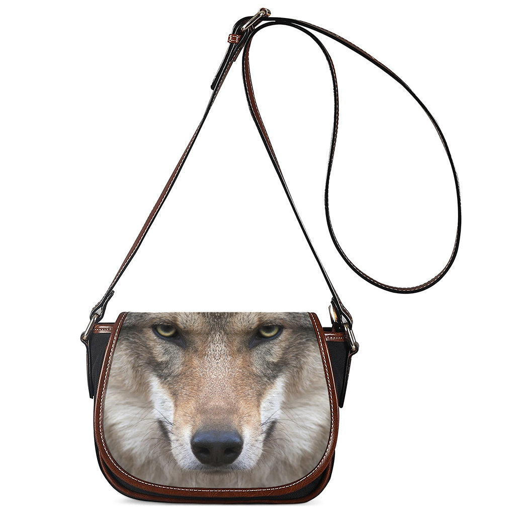 Jungle Wolf Print Saddle Bag