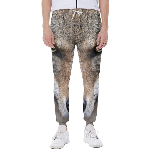 Jungle Wolf Print Scuba Joggers