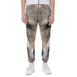 Jungle Wolf Print Scuba Joggers