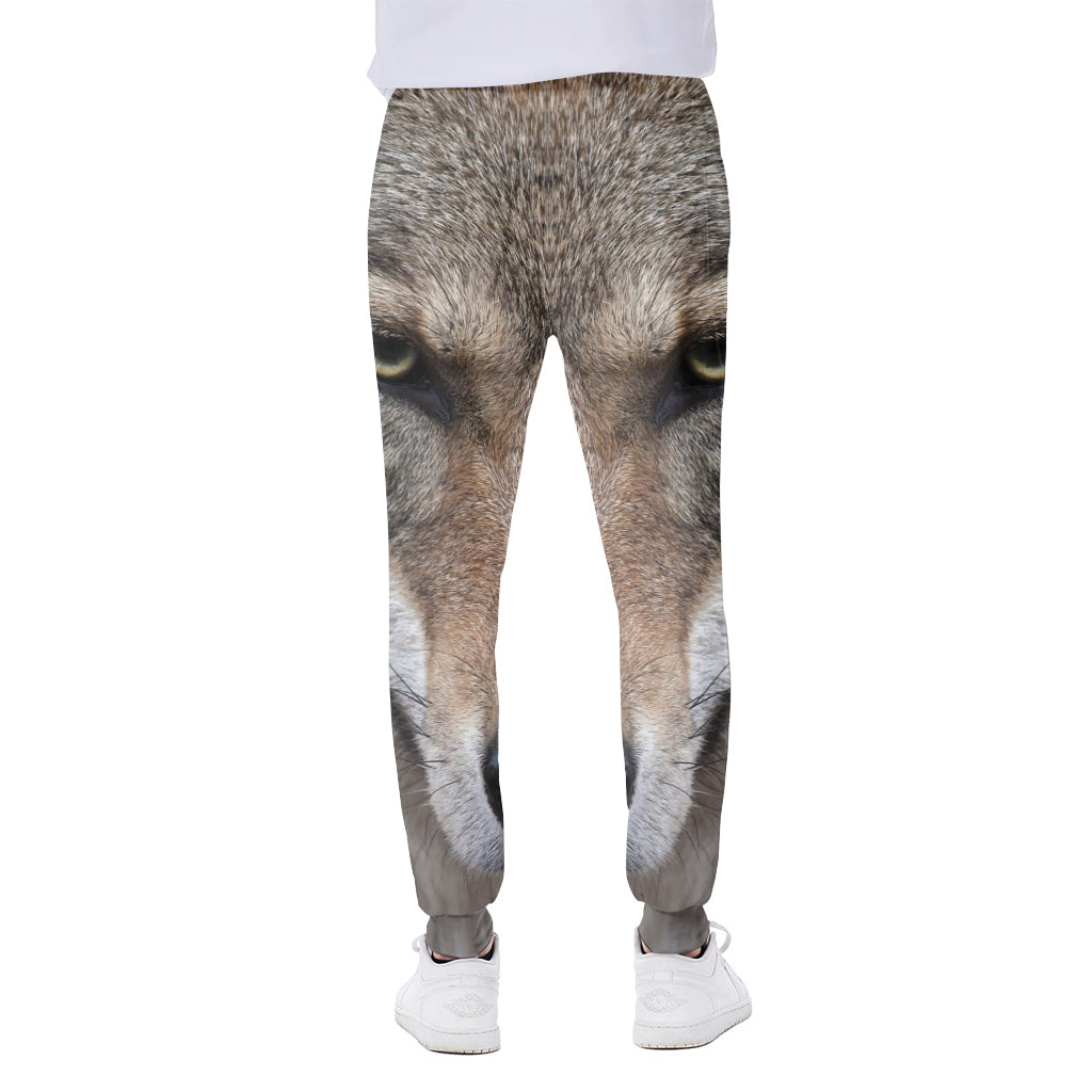 Jungle Wolf Print Scuba Joggers