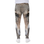 Jungle Wolf Print Scuba Joggers