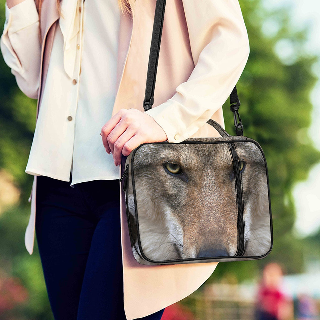 Jungle Wolf Print Shoulder Strap Bible Bag