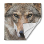 Jungle Wolf Print Silk Bandana