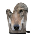 Jungle Wolf Print Single Oven Mitt