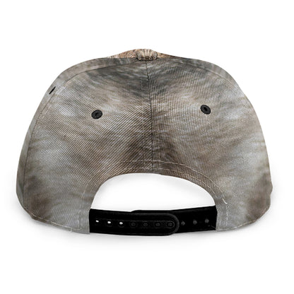 Jungle Wolf Print Snapback Cap