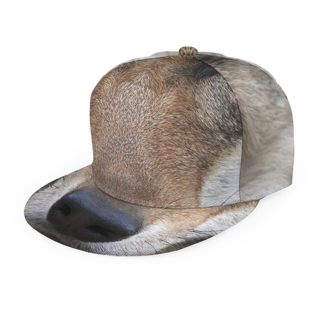 Jungle Wolf Print Snapback Cap