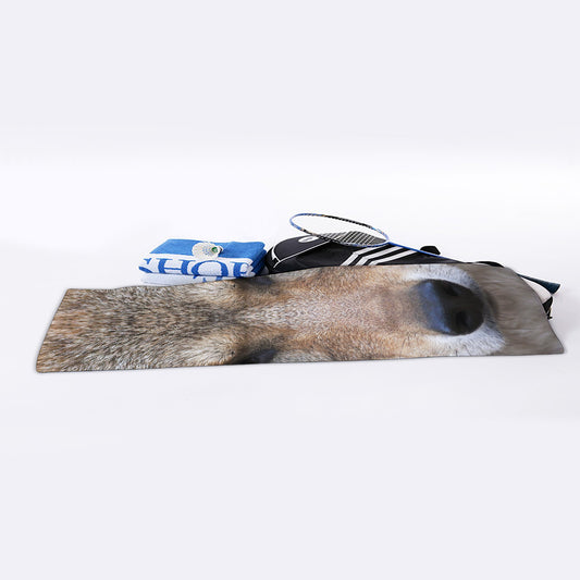 Jungle Wolf Print Sports Towel