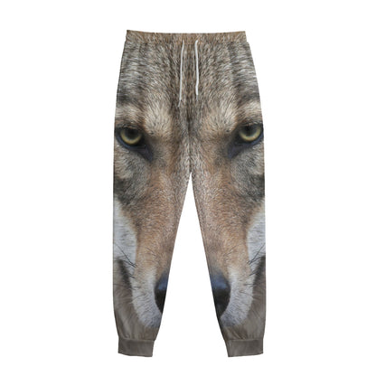 Jungle Wolf Print Sweatpants