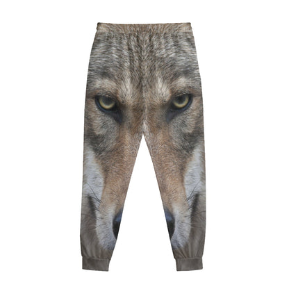 Jungle Wolf Print Sweatpants
