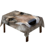 Jungle Wolf Print Tablecloth