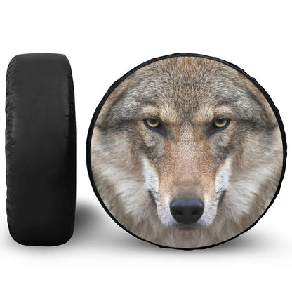 Jungle Wolf Print Tire Cover