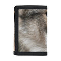 Jungle Wolf Print Trifold Wallet