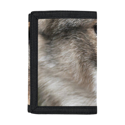 Jungle Wolf Print Trifold Wallet