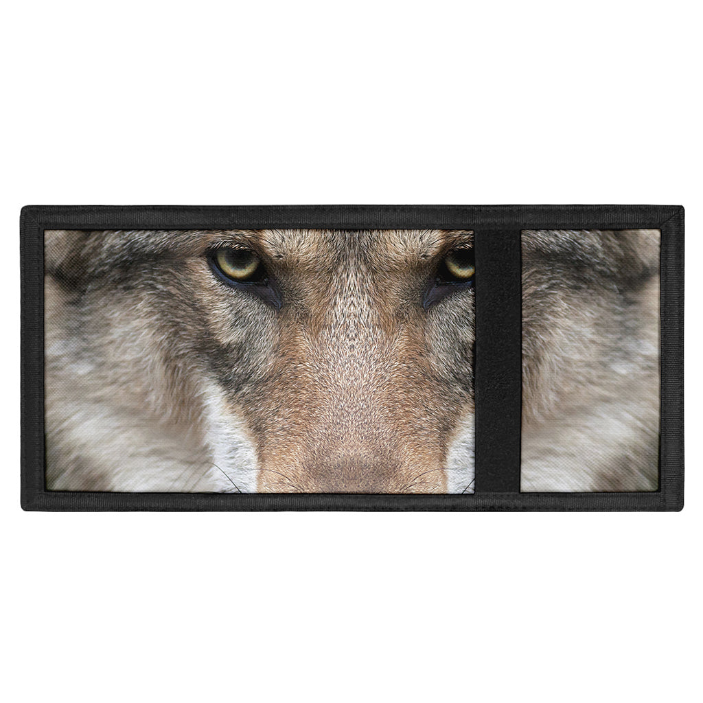 Jungle Wolf Print Trifold Wallet