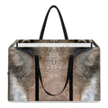 Jungle Wolf Print Utility Tote Bag