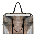 Jungle Wolf Print Utility Tote Bag