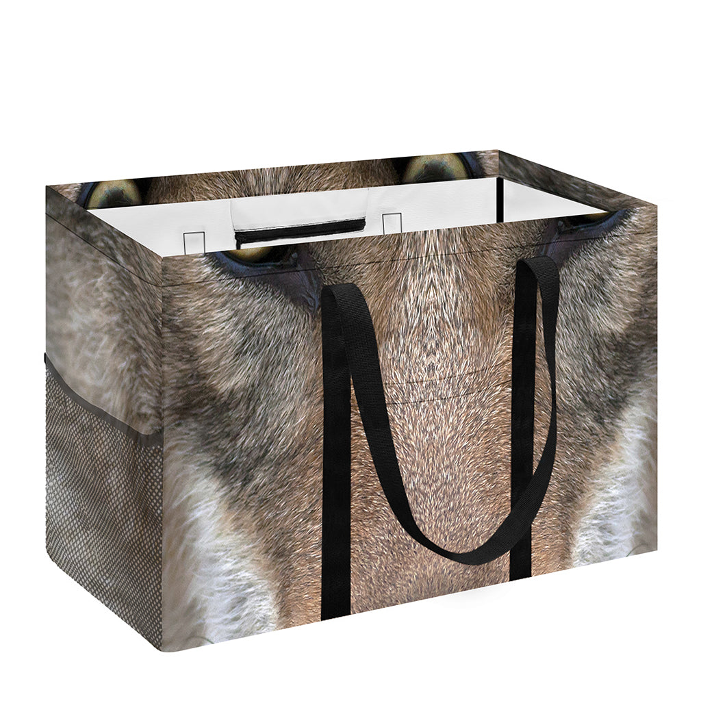 Jungle Wolf Print Utility Tote Bag
