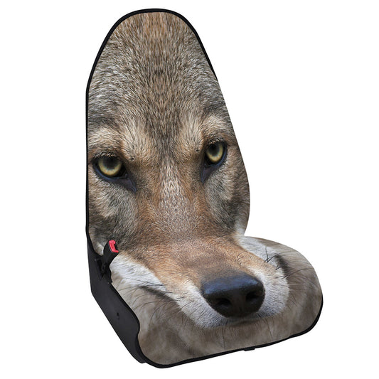 Jungle Wolf Print Waterproof Car Seat Cover
