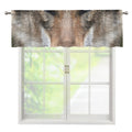 Jungle Wolf Print Window Valance