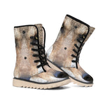 Jungle Wolf Print Winter Boots