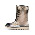 Jungle Wolf Print Winter Boots