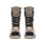 Jungle Wolf Print Winter Boots