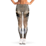 Jungle Wolf Print Women's Leggings