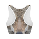 Jungle Wolf Print Women's Sports Bra