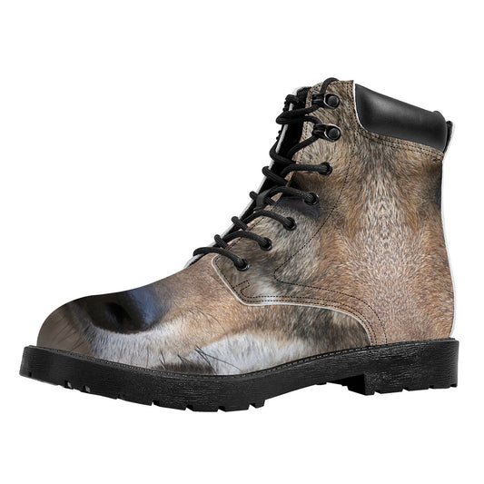 Jungle Wolf Print Work Boots