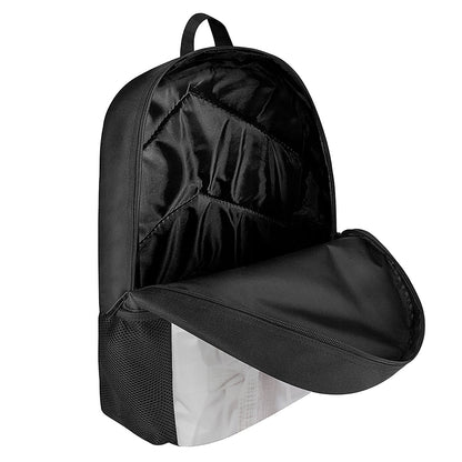 Karate Cat Print 17 Inch Backpack