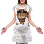 Karate Cat Print Adjustable Apron