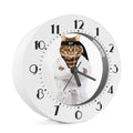 Karate Cat Print Alarm Clock