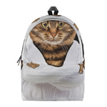 Karate Cat Print Backpack