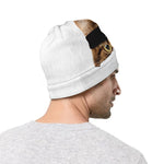 Karate Cat Print Beanie